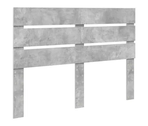 Gultas Rāmis Betons 140 X 190 Cm Ciets Priedes Koks Vidaxl