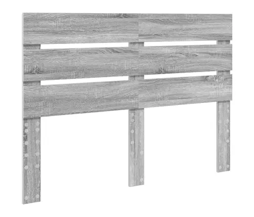 Gultas Rāmis Pelēks Sonoma 140 X 190 Cm Ciets Priedes Koks Vidaxl