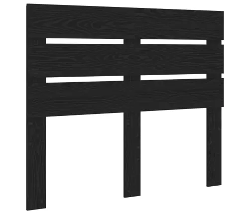 Gultas Rāmis Melna 135 X 190 Cm Ciets Priedes Koks Vidaxl