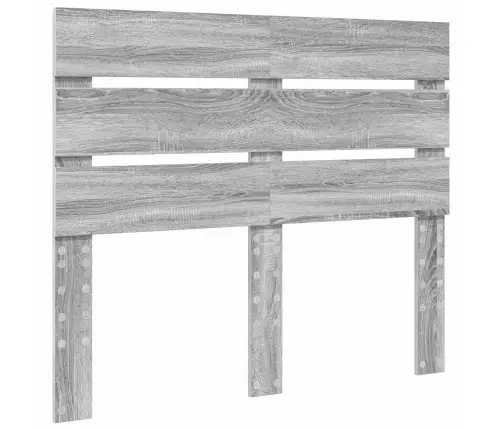 Gultas Rāmis Pelēks Sonoma 135 X 190 Cm Ciets Priedes Koks Vidaxl