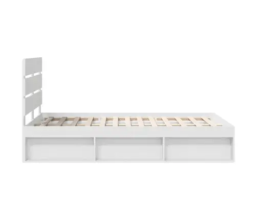 Gultas Rāmis Balts 120 X 200 Cm Ciets Priedes Koks Vidaxl