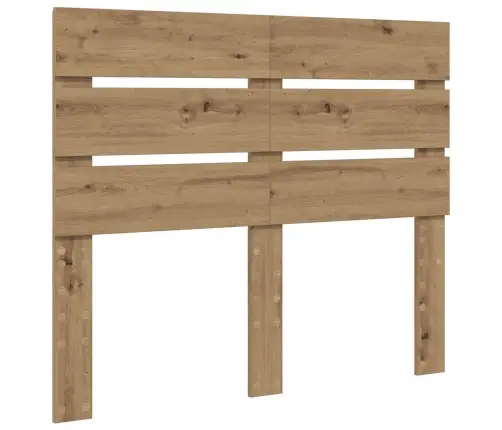 Gultas Rāmis Mākslīgā Ozola 120 X 190 Cm Ciets Priedes Koks Vidaxl