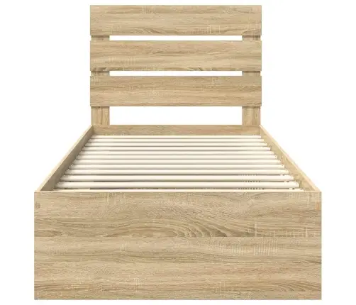 Lovos Rėmas Sonoma Ąžuolas 90 X 200 Cm Kietos Pušies Mediena