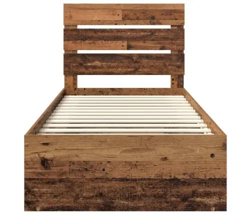 Gultas Rāmis Vecs Koks 90 X 200 Cm Ciets Priedes Koks Vidaxl