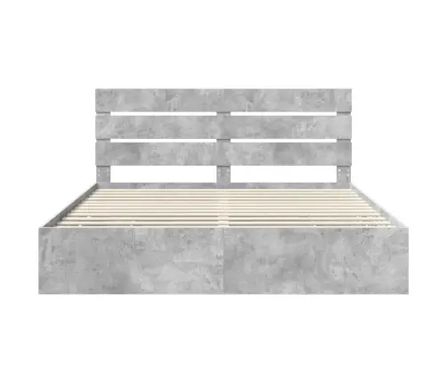 Lovos Rėmas Betono Pilka 200 X 200 Cm Inžinerinė Mediena