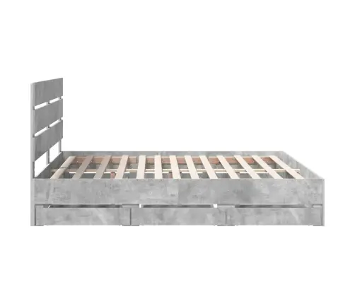 Lovos Rėmas Betono Pilka 180 X 200 Cm Inžinerinė Mediena