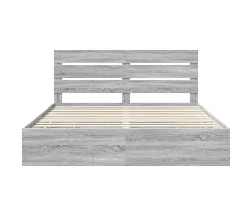 Lovos Rėmas Pilkas Sonoma 180 X 200 Cm Inžinerinė Mediena