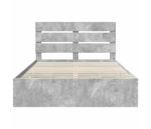 Lovos Rėmas Betono Pilka 160 X 200 Cm Inžinerinė Mediena