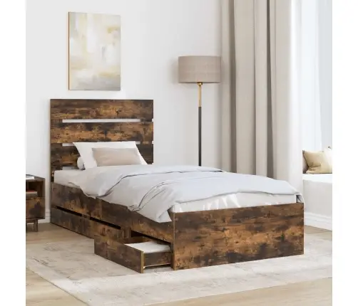 Lovos Rėmas Rūkyta Ąžuolas 100 X 200 Cm Inžinerinė Mediena