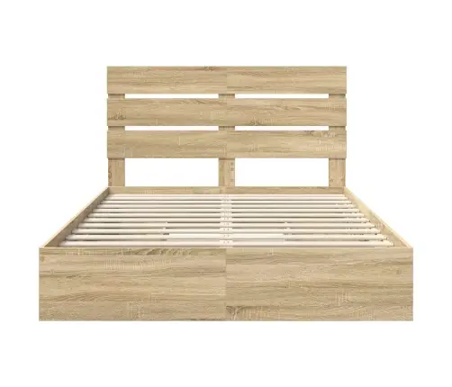 Saugos Lova Sonoma Ąžuolas 140 X 200 Cm Apdirbta Mediena