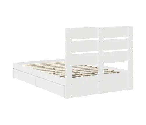 Glabāšanas Gulta Balts 120 X 200 Cm Inženierijas Koks Vidaxl