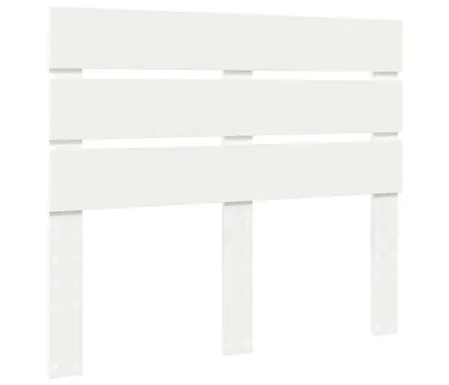 Saugos Lova Su Galvūgalio Balta 120 X 190 Cm Apdirbta Mediena