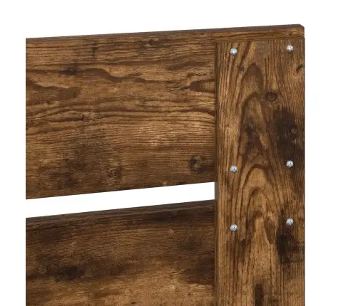 Glabāšanas Gulta Dūmaka Ozols 100 X 200 Cm Inženierijas Koks Vidaxl