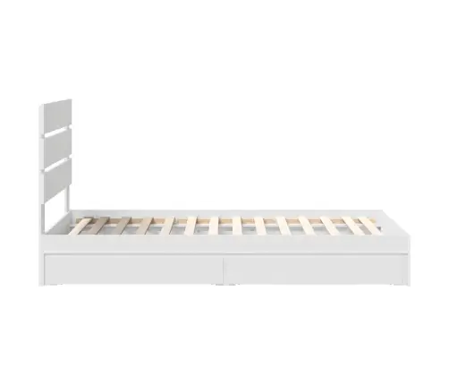 Glabāšanas Gulta Balts 90 X 190 Cm Inženierijas Koks Vidaxl