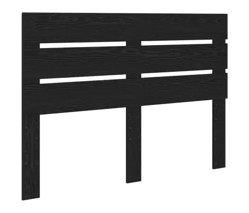 Voodi Raam Sahtliga Peaga Must Tamm 140 X 190 Cm Tehispuit