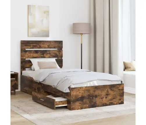 Lovos Rėmas Rūkyta Ąžuolas 90 X 190 Cm Apdirbta Mediena