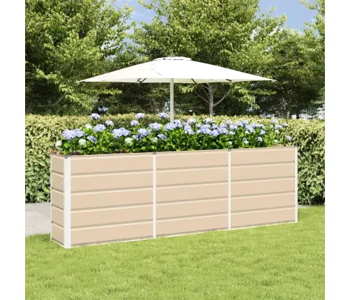 Puķu Kaste Krēms 160 X 40 X 75 Cm Tērauds Vidaxl