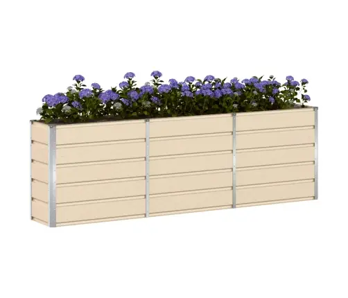 Puķu Kaste Krēms 160 X 40 X 75 Cm Tērauds Vidaxl