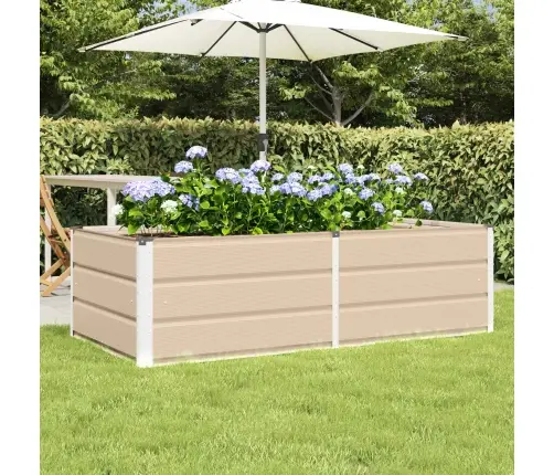 Puķu Kaste Krēms 160 X 80 X 45 Cm Tērauds Vidaxl