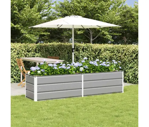 Puķu Kaste Gaiši Pelēks 480 X 50 X 45 Cm Cinkots Tērauds Vidaxl