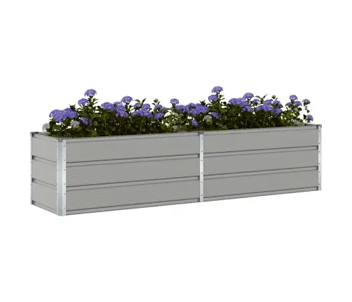 Puķu Kaste Gaiši Pelēks 480 X 50 X 45 Cm Cinkots Tērauds Vidaxl