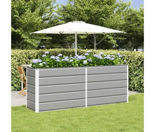 Puķu Kaste Gaiši Pelēks 480 X 50 X 45 Cm Cinkots Tērauds Vidaxl