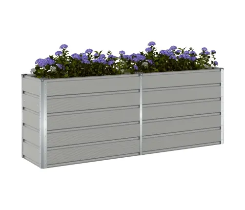 Puķu Kaste Gaiši Pelēks 480 X 50 X 45 Cm Cinkots Tērauds Vidaxl