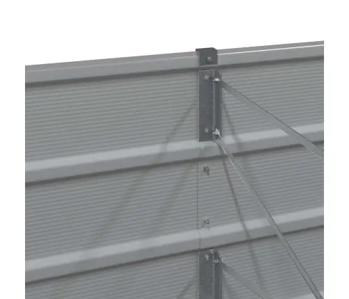 Puķu Kaste Gaiši Pelēks 480 X 50 X 45 Cm Cinkots Tērauds Vidaxl