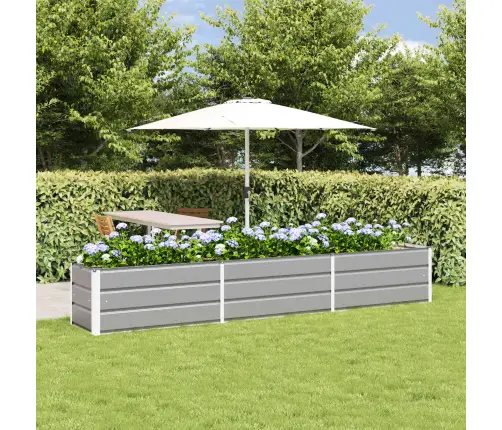 Puķu Kaste Gaiši Pelēks 480 X 50 X 45 Cm Cinkots Tērauds Vidaxl