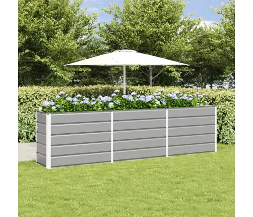 Puķu Kaste Gaiši Pelēks 480 X 50 X 45 Cm Cinkots Tērauds Vidaxl