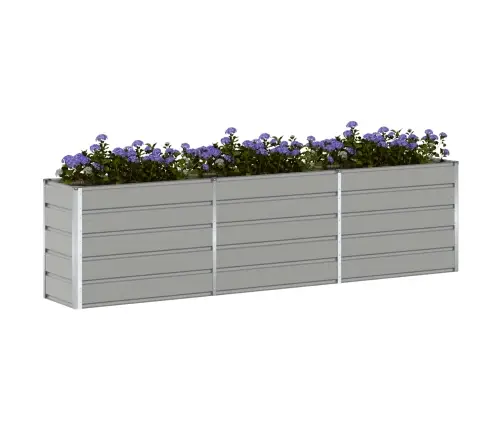 Puķu Kaste Gaiši Pelēks 480 X 50 X 45 Cm Cinkots Tērauds Vidaxl