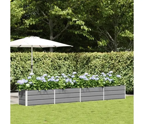 Puķu Kaste Gaiši Pelēks 480 X 50 X 45 Cm Cinkots Tērauds Vidaxl
