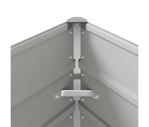 Lovelis Šviesiai Pilka 195 X 100 X 45 Cm Cinkuota Plienas