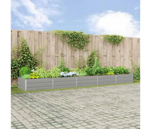 Puķu Kaste Gaiši Pelēks 195 X 100 X 45 Cm Cinkots Tērauds Vidaxl