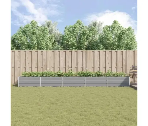 Puķu Kaste Gaiši Pelēks 195 X 100 X 45 Cm Cinkots Tērauds Vidaxl