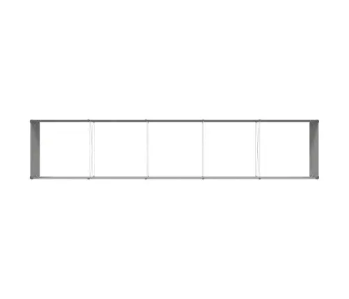 Puķu Kaste Gaiši Pelēks 195 X 100 X 45 Cm Cinkots Tērauds Vidaxl