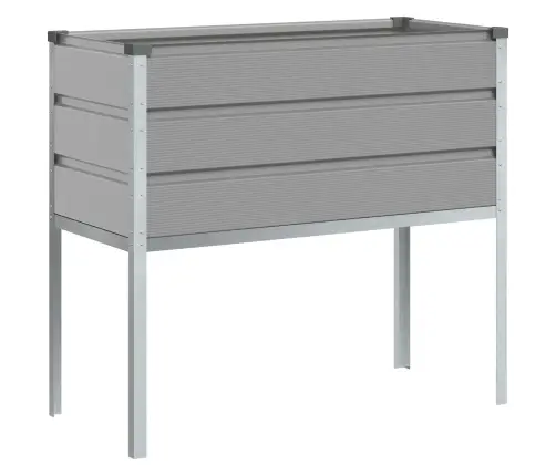 Puķu Kaste Gaiši Pelēks 100 X 45 X 90 Cm Cinkots Tērauds Vidaxl