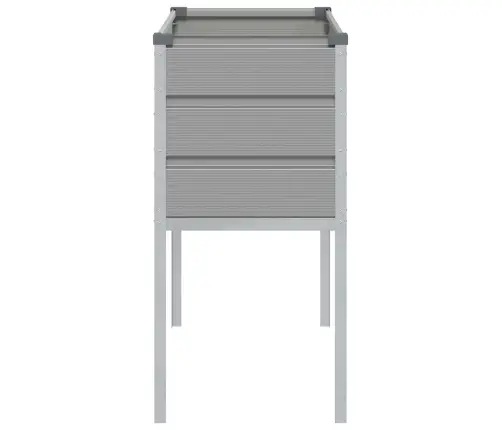 Puķu Kaste Gaiši Pelēks 100 X 45 X 90 Cm Cinkots Tērauds Vidaxl