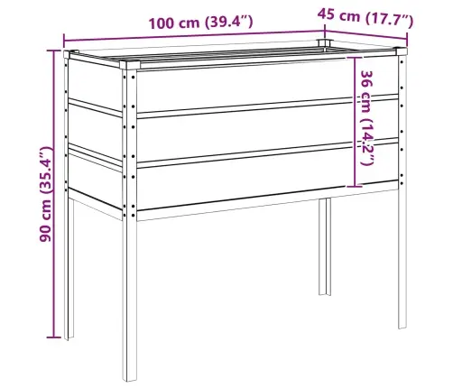 Puķu Kaste Gaiši Pelēks 100 X 45 X 90 Cm Cinkots Tērauds Vidaxl