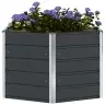 Puķu Kaste Antracīts 129 X 129 X 75 Cm Tērauds Vidaxl