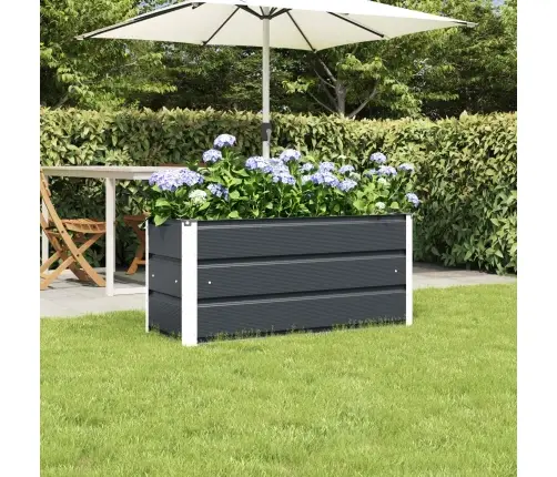 Puķu Kaste Antracīts 100 X 40 X 45 Cm Tērauds Vidaxl