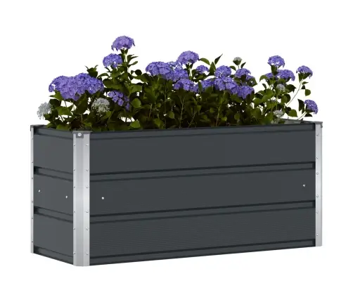 Puķu Kaste Antracīts 100 X 40 X 45 Cm Tērauds Vidaxl