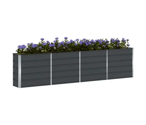 Puķu Kaste Antracīts 160 X 40 X 75 Cm Tērauds Vidaxl