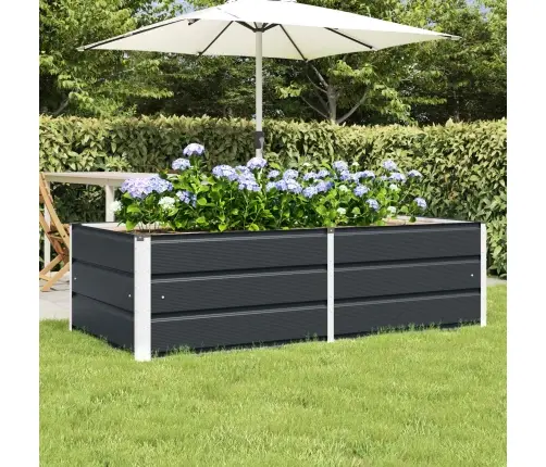 Puķu Kaste Antracīts 160 X 80 X 45 Cm Tērauds Vidaxl