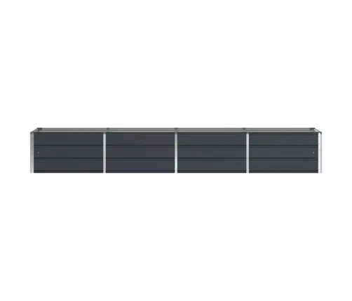 Puķu Kaste Antracīts 320 X 80 X 45 Cm Tērauds Vidaxl