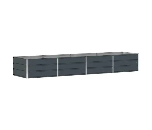 Puķu Kaste Antracīts 320 X 80 X 45 Cm Tērauds Vidaxl