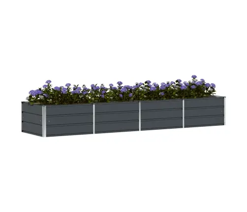 Puķu Kaste Antracīts 320 X 80 X 45 Cm Tērauds Vidaxl
