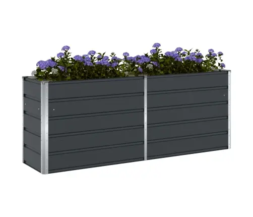 Puķu Kaste Antracīts 480 X 50 X 45 Cm Cinkots Tērauds Vidaxl