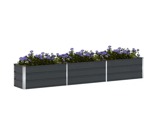 Puķu Kaste Antracīts 480 X 50 X 45 Cm Cinkots Tērauds Vidaxl