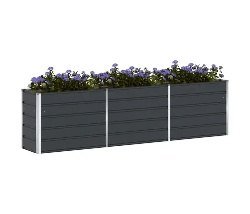 Puķu Kaste Antracīts 480 X 50 X 45 Cm Cinkots Tērauds Vidaxl